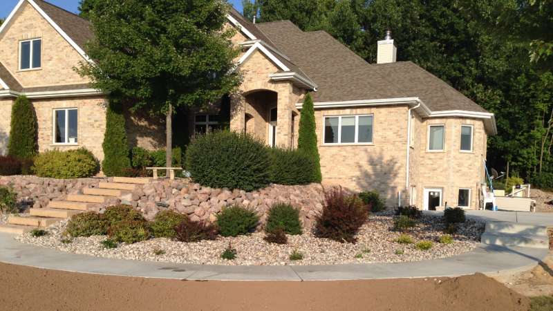 Landscape construction in Green Bay, WI