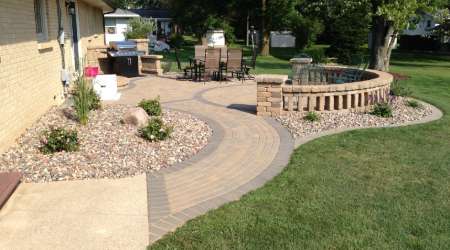 paver patio construction in Green Bay, WI