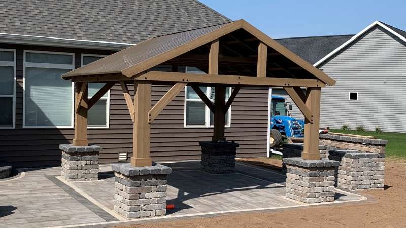 pergola construction in Brown County, WI